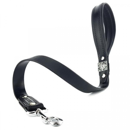 Accesorii caini - Bestia Lesa Eros, Piele Naturala, L, Negru