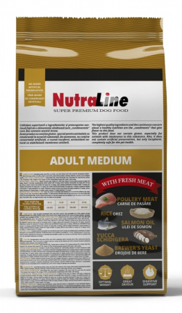 Nutraline Adult Medium-12 kg ,hrana uscata premium pentru caini [2]