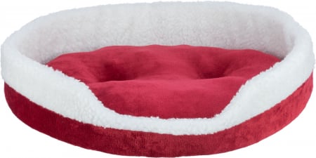 Accesorii caini - Pat Xmas Nevio, 70 x 60 cm, Alb/Rosu, 92406