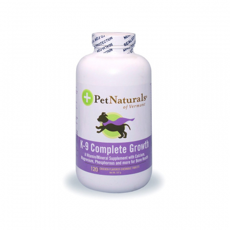 Pet Naturals K-9 Complete Growth, 120 tablete Supliment nutritiv pentru caini [1]