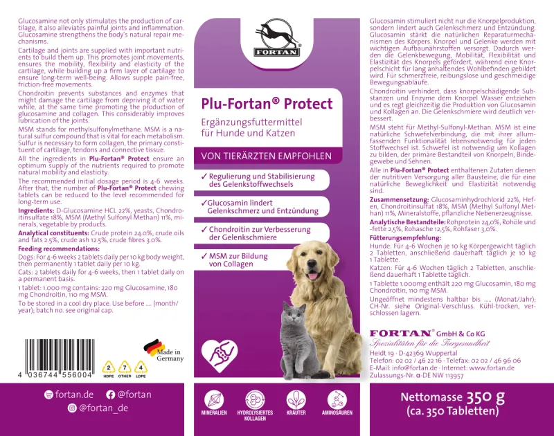 Plu-Fortan Protect 350g – Supliment nutritiv pudră pentru câini și pisici [2]