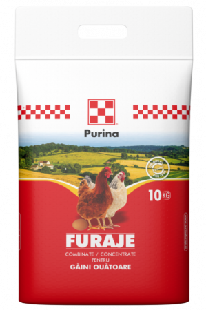 Pasari de curte - Purina Furaj Super combinat gaini ouatoare-10 kg.