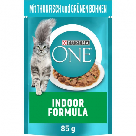 Purina One Indoor Formula 85 g Hrana umeda plic pisici [1]