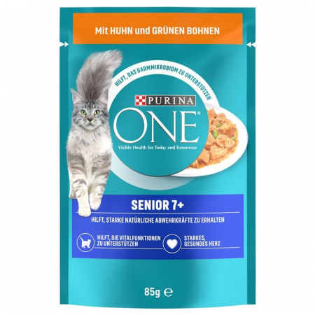 Purina ONE Senior 7+ Hrana umeda plic pisici 85 g [1]
