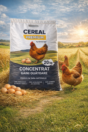 Concentrat găini ouătoare Cereal Premium 20kg – nutriție echilibrată pentru ouă de calitate