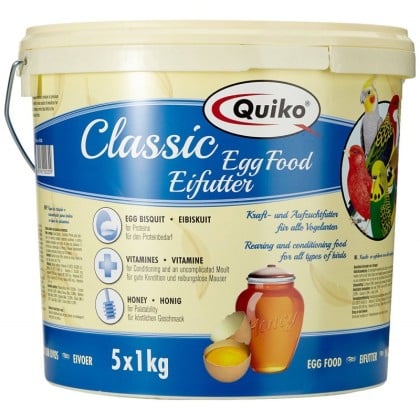 Hrana umeda - Quiko Classic Cu Oua, Miere si Vitamine 5 kg, Pastoncino Pasari de colivie.