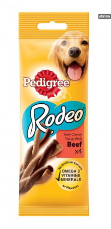 Recompense caini - Recompense pentru caini, Pedigree Rodeo cu vita - 70 g