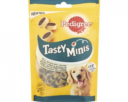 Recompense pentru caini, Pedigree Tasty Bites Chessy Pokets-140 g [1]