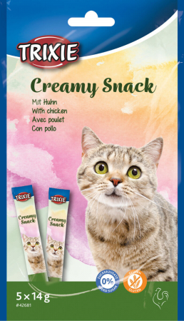 Recompense Pentru Pisici, Creamy Snacks Cu Pui, 5x14 g, 42681 [1]