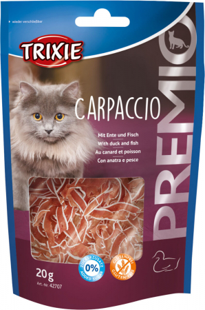 Hrana Umeda - Recompense Pentru Pisici, Premio Carpaccio Cu Rata Si Peste, 20 g