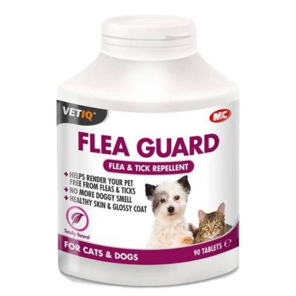 Suplimente nutritive - VetIQ Flea Guard Supliment Repelent natural capuse si purici Caini si Pisici 90 tablete