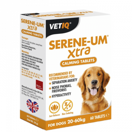 Vetiq Serene - Um Xtra 60 Tablete Suplimente pentru calmare caini si pisici [1]