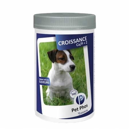 Vitamine pentru caini Pet Phos CroissanceCa/P 2 500 tablete [1]