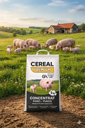 Concentrat pentru porci și purcei 5kg – Cereal Premium, creștere rapidă și sănătoasă