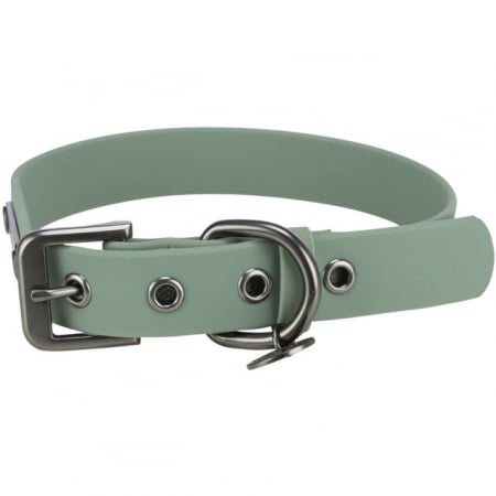Caini - Zgarda City Style, S - M: 30 - 37 cm / 20 mm, Verde-Salvie
