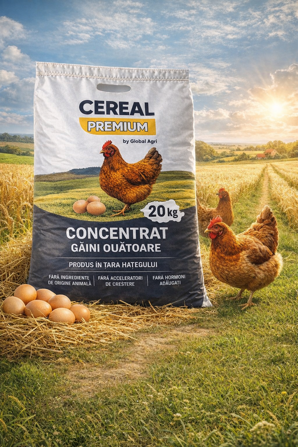 Cereal Premium Concentrat gaini ouatoare Cereal Premium20kg - nutritie echilibrata pentru oua de calitate