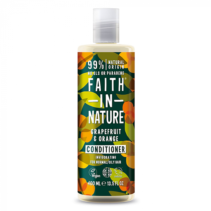 Balsam natural revigorant cu grapefruit si portocale, pentru par normal sau gras, Faith in Nature, 400 ml [1]