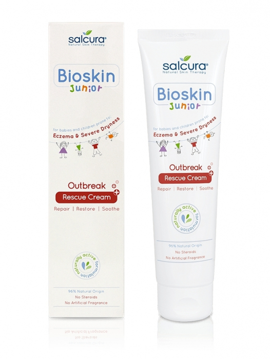 Crema Bioskin Junior reparatoare si calmanta, pt. bebelusi si copii, piele uscata cu eczeme, Salcura 150 ml [1]