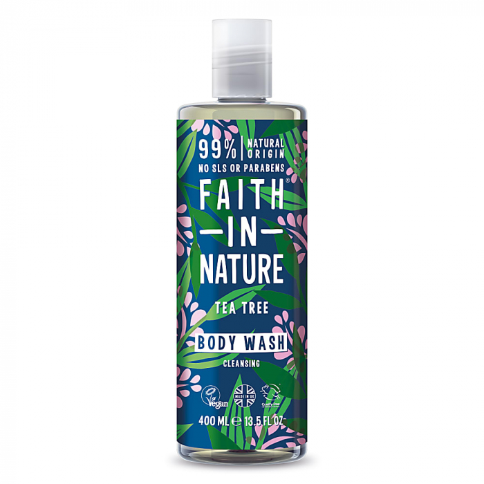 Gel de dus natural, purifiant, cu Tea Tree, Faith in Nature, 400 ml [1]