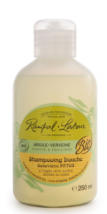 Gel de duş & şampon bio argilă verbină [1]