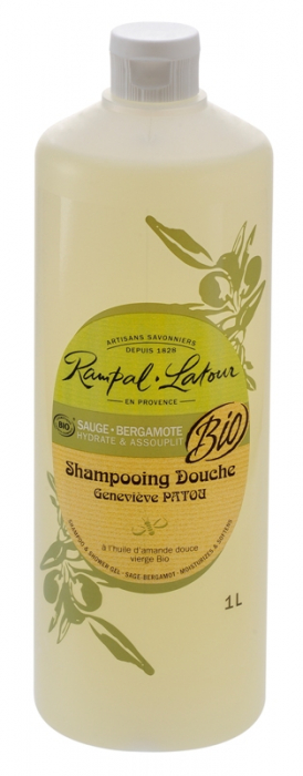 Gel de duş & şampon bio salvie bergamotă [1]