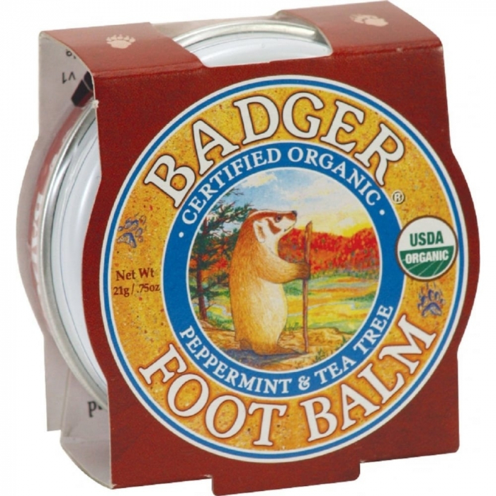 Mini balsam pentru picioare obosite, calcaie crapate, Foot Balm Badger, 21 g [1]