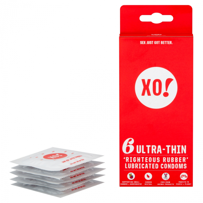 Prezervative din latex natural 100%, Ultra Subtiri, XO!, 6 buc [1]