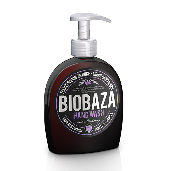 Sapun lichid natural cu vanilie si lavanda, Biobaza, 300 ml [1]