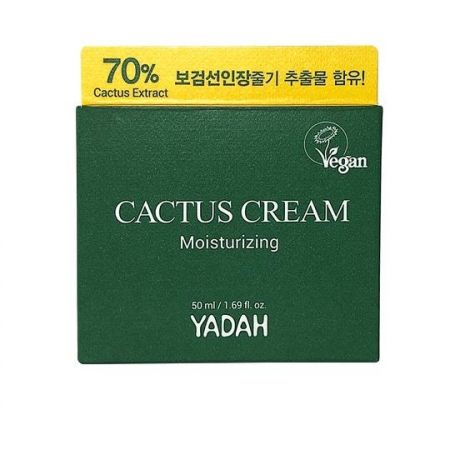 Crema hidratanta de fata cu 70% extract de cactus, Yadah, 50 ml [0]