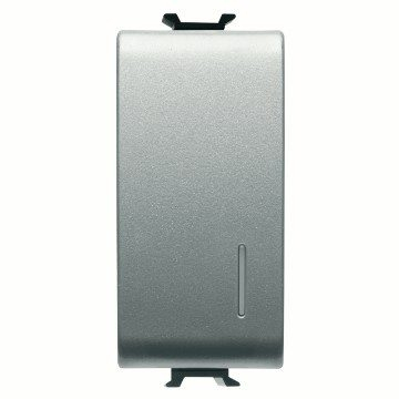 Intrerupator cap-scara, 16A, 1P, un modul cu fanta pentru LED, gama chorus, culoare titan [1]