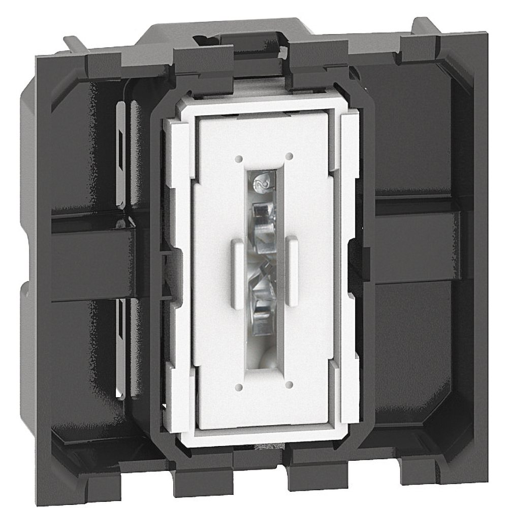 Intrerupator cu revenire, borne automate, 10A, 1P, doua module, gama living-now [1]