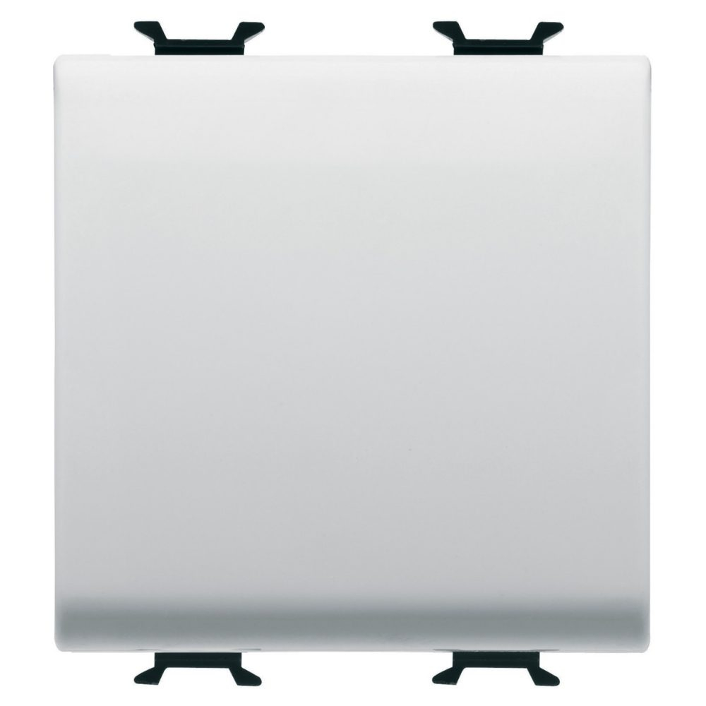 Intrerupator simplu, 16A, 1P, doua module gama chorus, culoare alb [1]