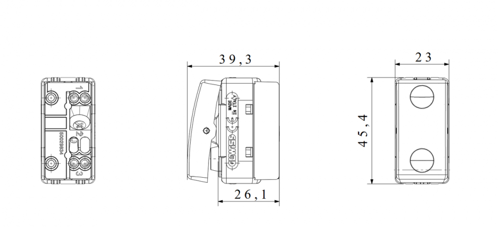 Intrerupator cu revenire un modul 1p 1nd 16a gama system alb [2]