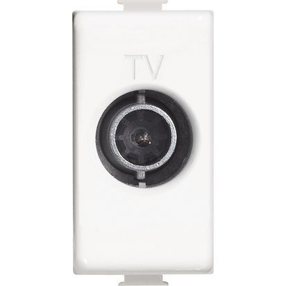 Priza TV, un modul, gama matix, culoare alb [1]
