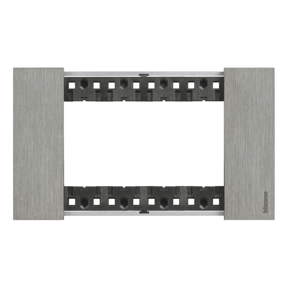 Rama ornament 4 module gama light-now culoare  OȚEL [1]