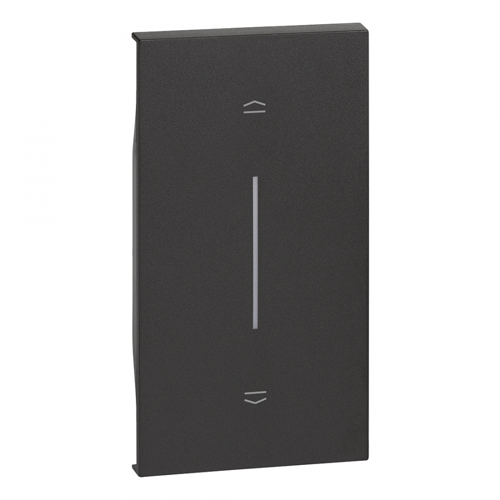 Tasta pentru intrerupator jaluzele doua module, gama living-now, culoare negru [1]