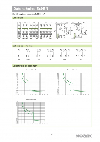 Ex9BN 3PN B16 Siguranta automata 6 kA, curba B, 16 A, 3P+N [4]