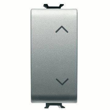 Gewiss Chorus - Intrerupator cu revenire pentru jaluzele, rulouri, draperii electrice, 10A, simbol sus-jos,gama chorus, culoare titan