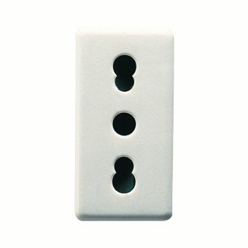 Gewiss system - Priza standard italian 2P+T, 10/16A, un modul, gama system, culoare alb