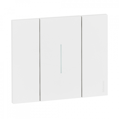 Bticino Living Now - Rama ornament 2 module gama light-now culoare  ALB