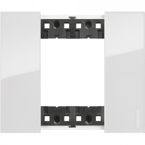 Bticino Living Now - Rama ornament 2 module gama light-now culoare  GHEAȚĂ