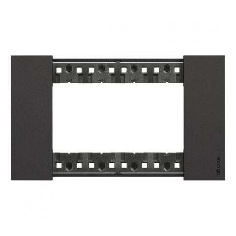 Bticino Living Now - Rama ornament 4 module gama light-now culoare  NEGRU