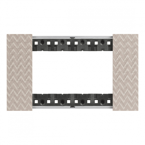 Bticino Living Now - Rama ornament 4 module gama light-now culoare  OPTIC