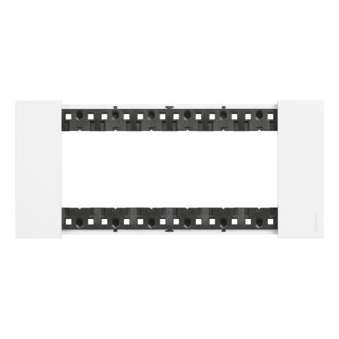 Bticino Living Now - Rama ornament 6 module gama light-now culoare  ALB