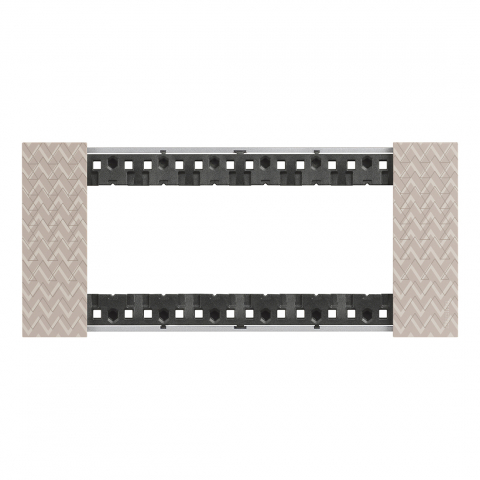 Bticino Living Now - Rama ornament 6 module gama light-now culoare  OPTIC