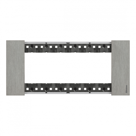 Bticino Living Now - Rama ornament 6 module gama light-now culoare  OȚEL