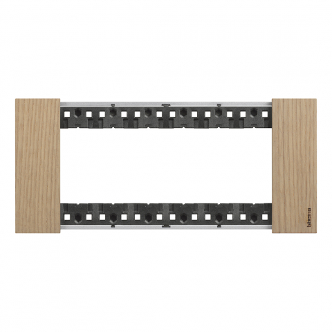 Bticino Living Now - Rama ornament 6 module gama light-now culoare  STEJAR