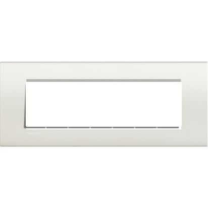 Bticino Light - Rama ornament 7P, gama light, culoare alba