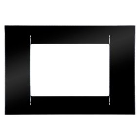 Gewiss system - Rama ornament trei module,gama system virna,culoare negru 