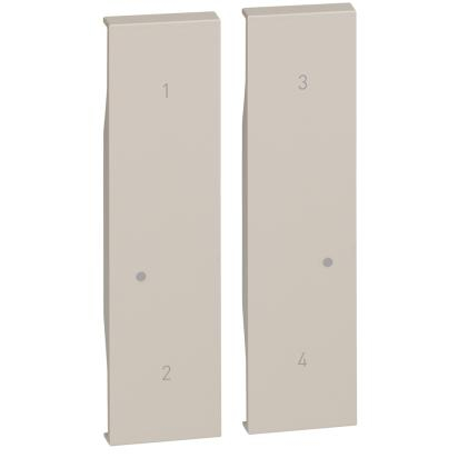 Bticino Living Now whit Netatmo - Tasta 4 scenarii pentru K4575CW, culoare nisip
